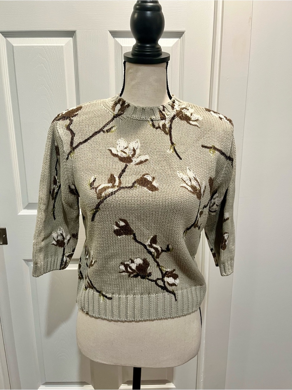 Moussy 3/4 Sleeve Knit Sweater